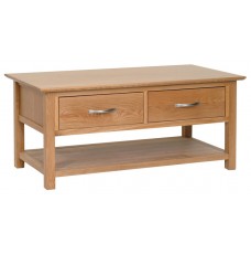 Devonshire New Oak Coffee Table With Drawers